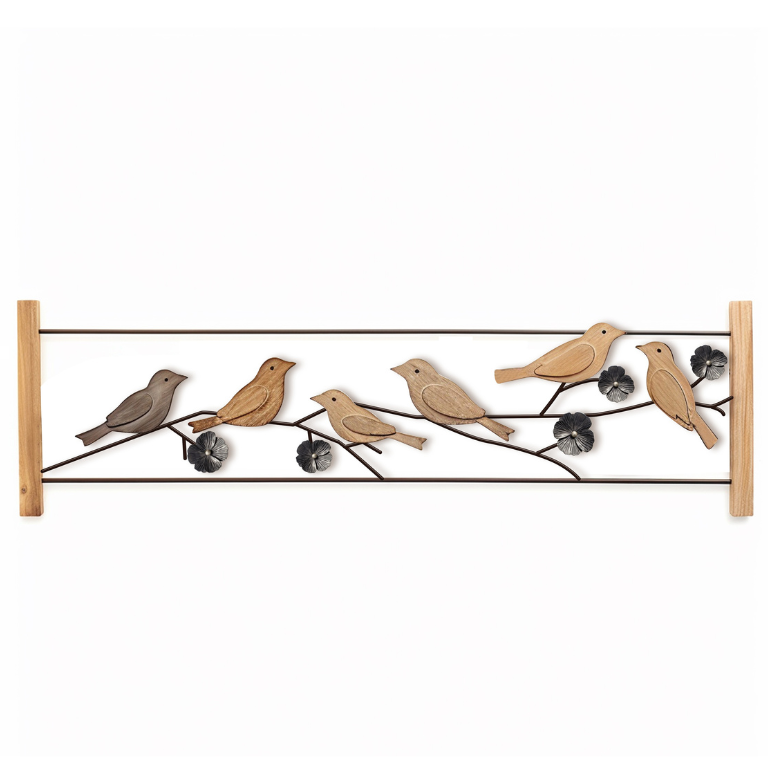 Black Birds on Branch