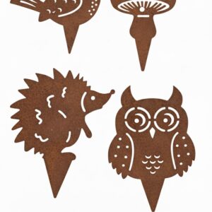 Rustic Metal Garden Stakes