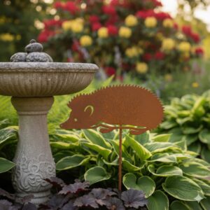 Hedgehog Metal Garden Stake